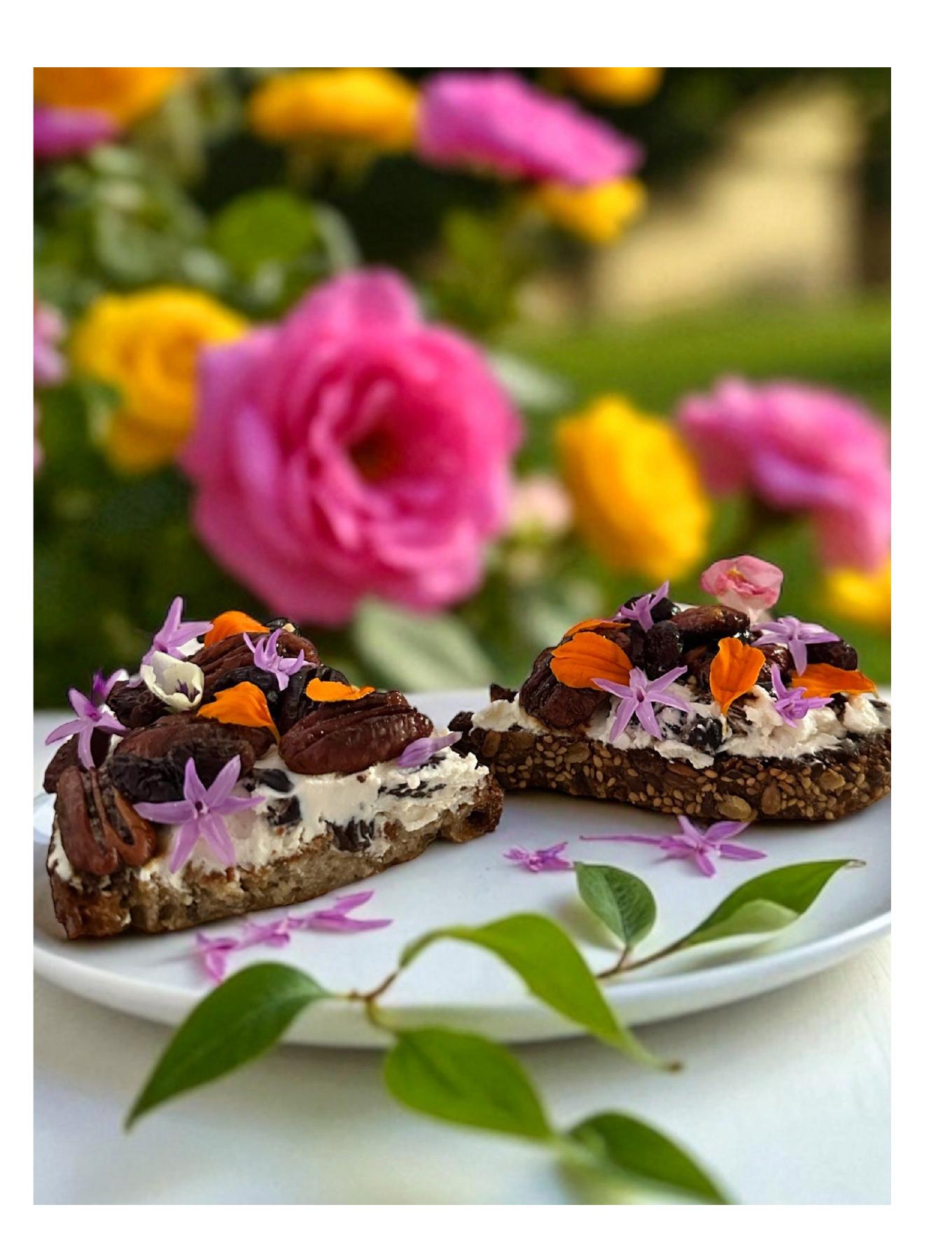 Tartine de chèvre frais