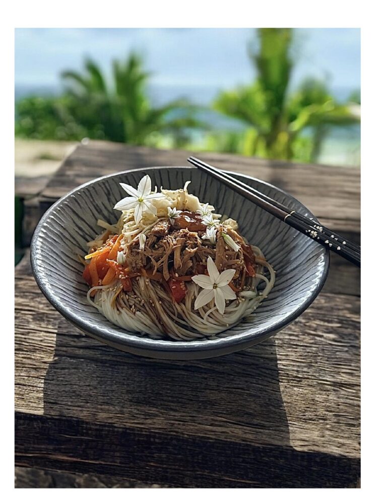 Pulled pork et ses nouilles de riz