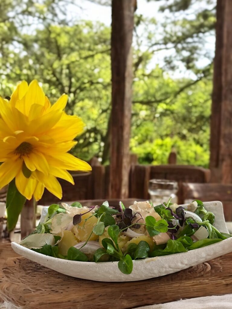 Salade de pomme de terre au maquereau fumé