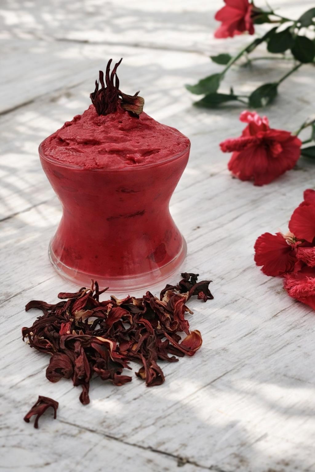 Sorbet à la fleur d&rsquo;hibiscus