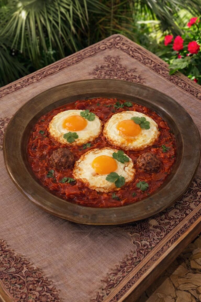 Tajine de kefta aux œufs