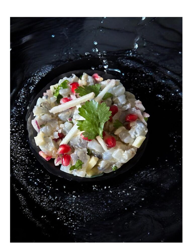 Tartare de gambas bleues