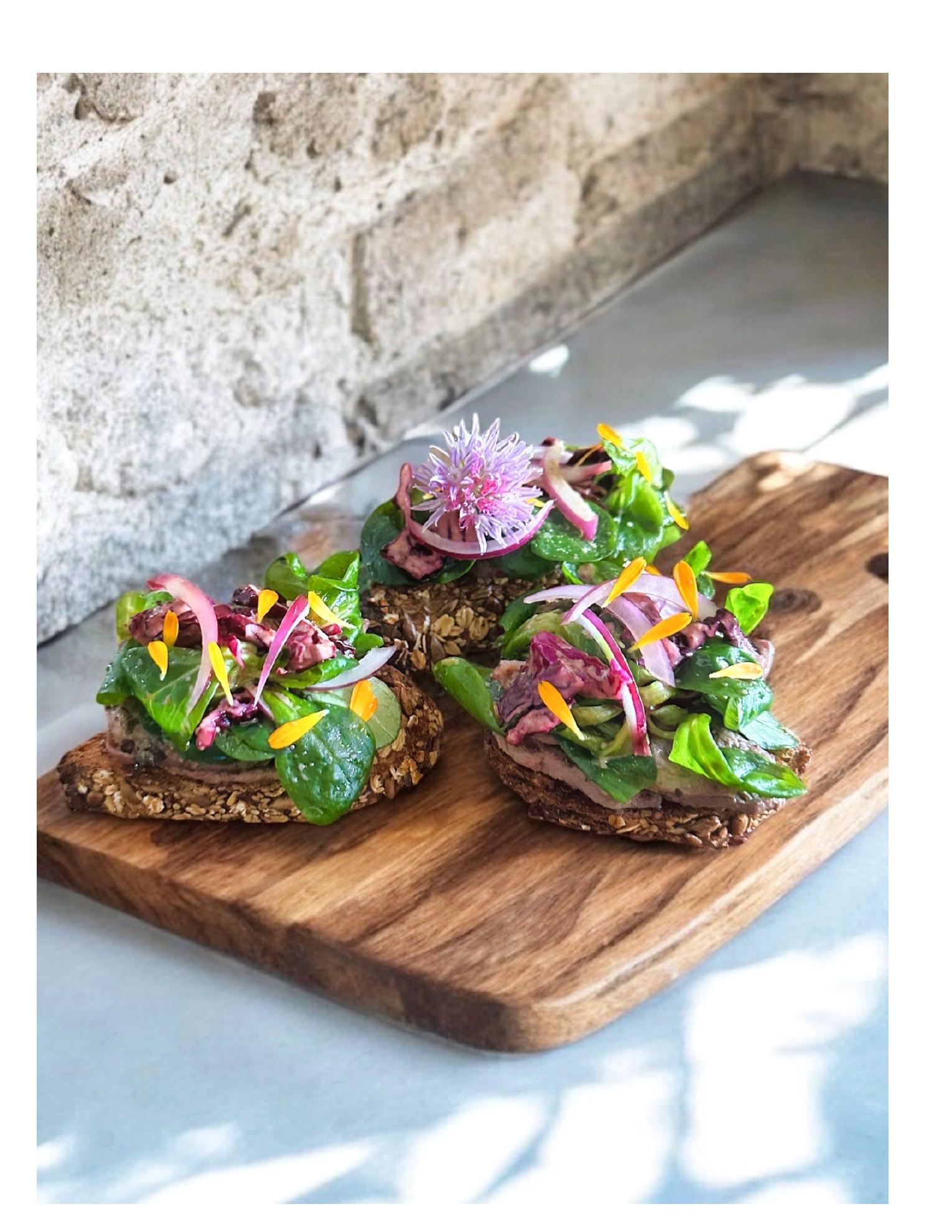 Tartine de magret de canard