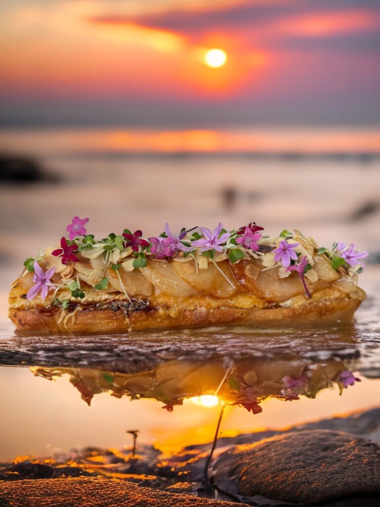 Tartine brie et poire
