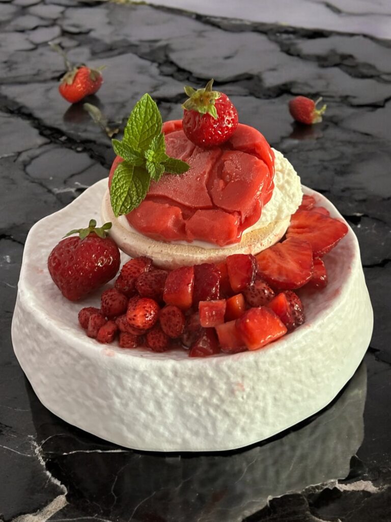 Pavlova aux fraises
