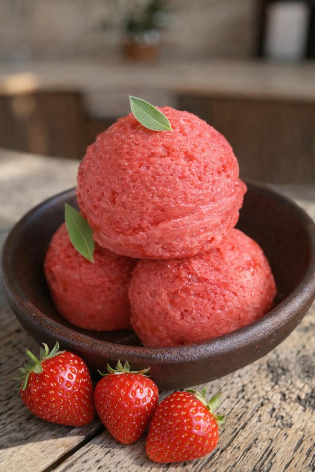 Sorbet fraise