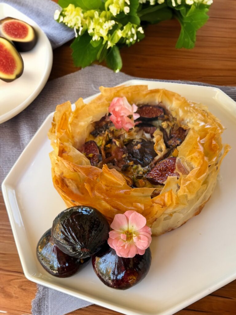 Tarte croustillante aux figues