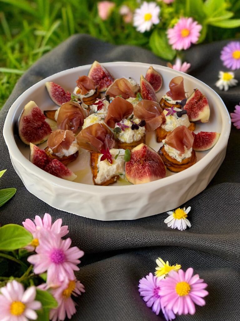Toasts de patate douce et figues