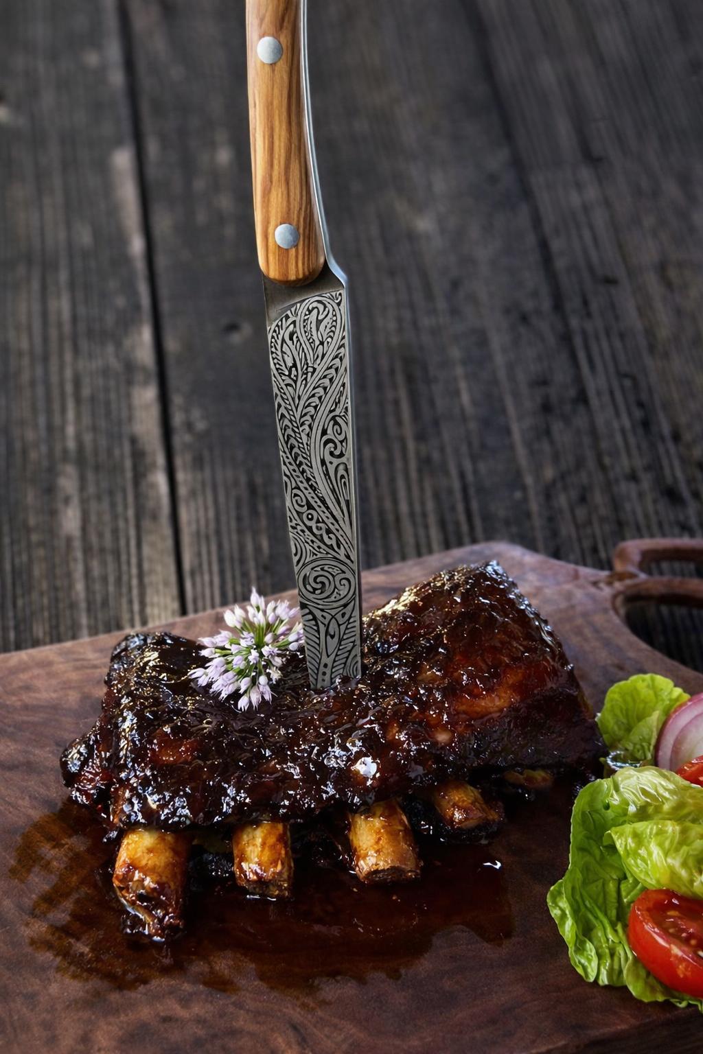 Ribs de bison sauce BBQ