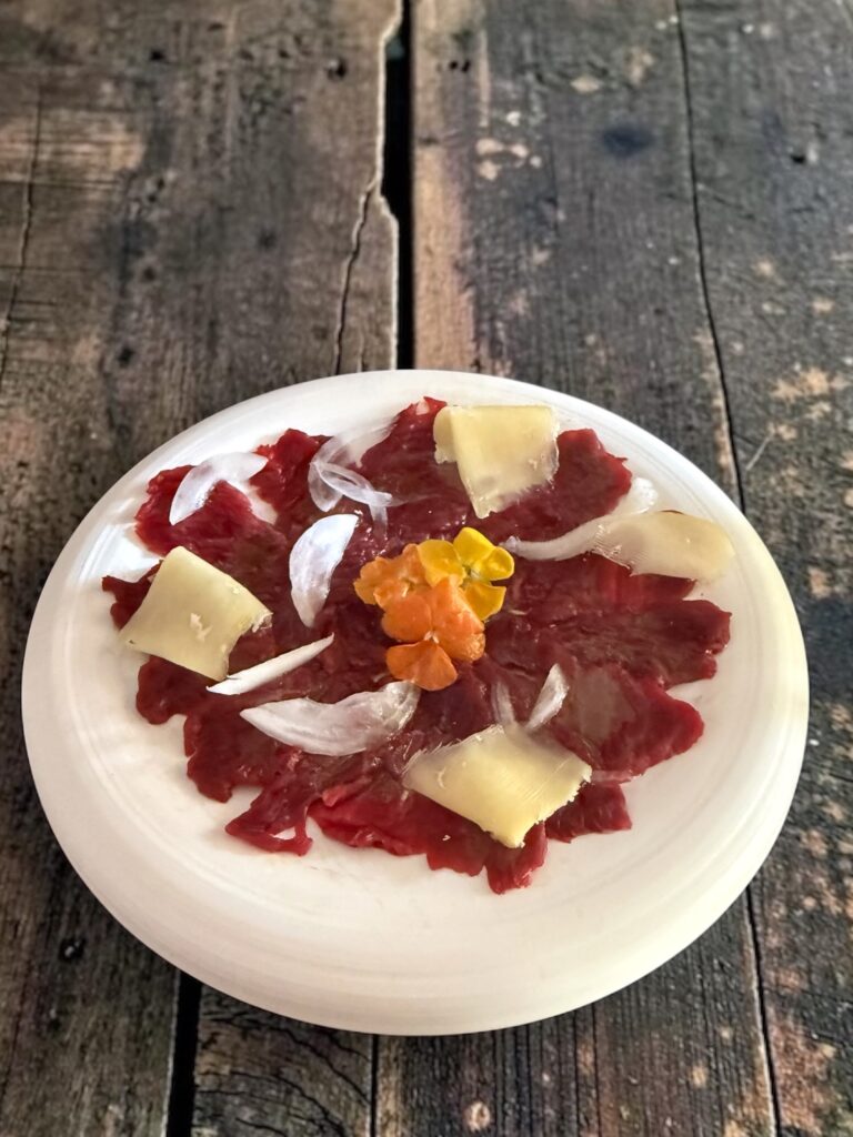 Carpaccio de bison