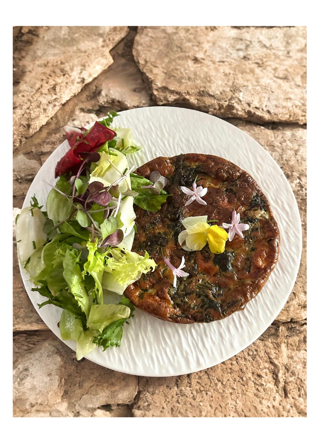 Quiche aux épinards sans pâte