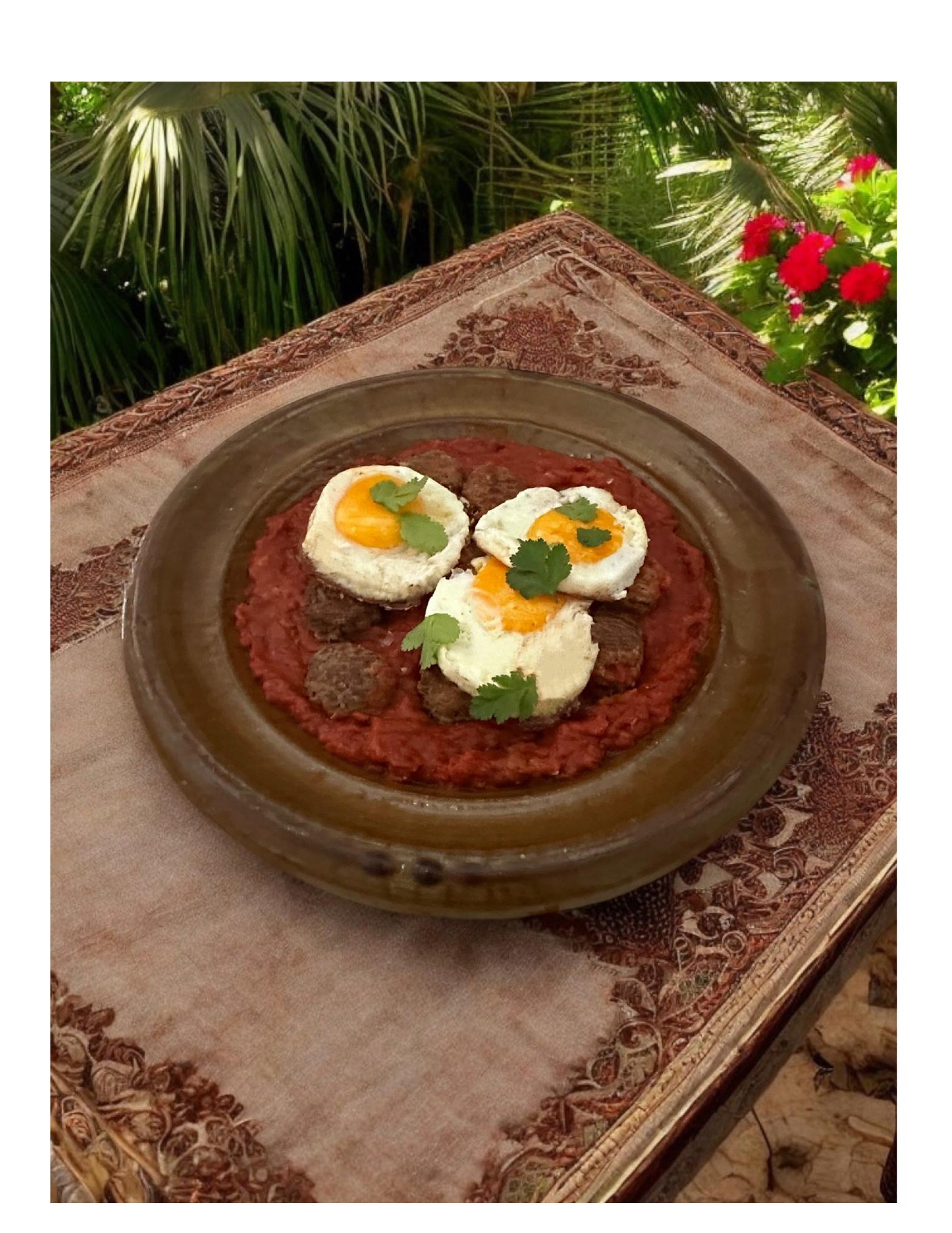 Tajine de kefta aux œufs